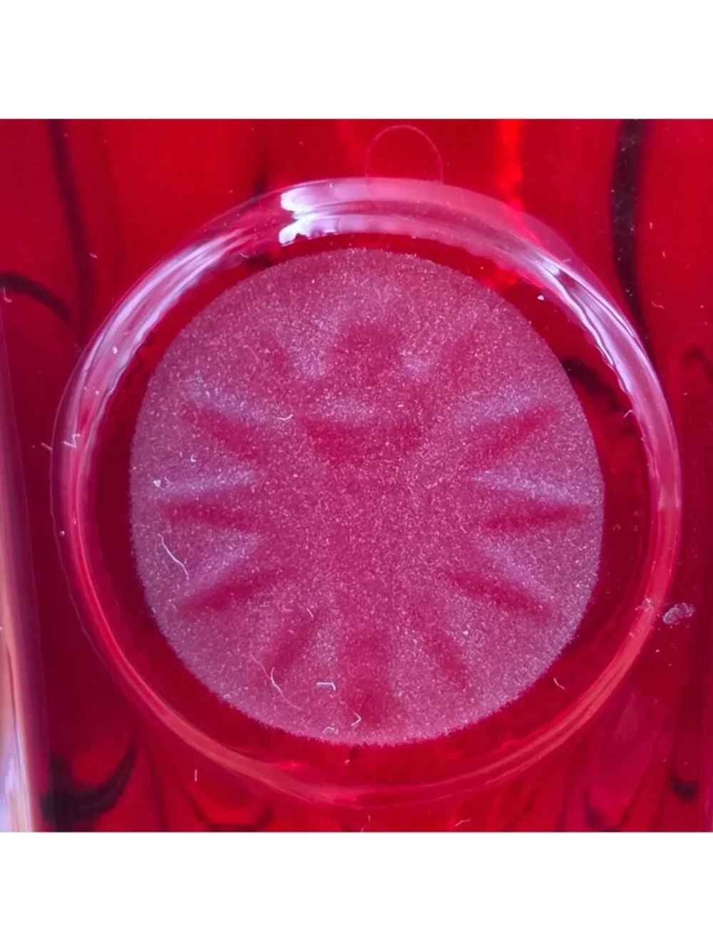 Fostoria Coin Glass Ruby Bud Vase Vintage Pedestal Red Glass